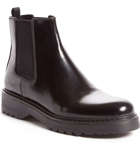 prada lug sole chelsea boots.